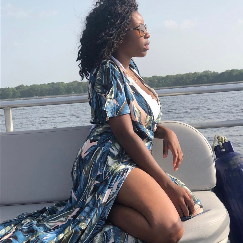 Boat Me Please! Maxi Wrap Dress